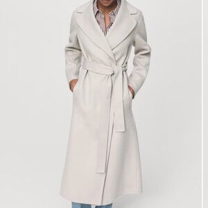 Mango Handmade wool coat with belt